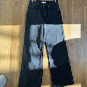 H&M Black Wide-Leg Jeans size 6
